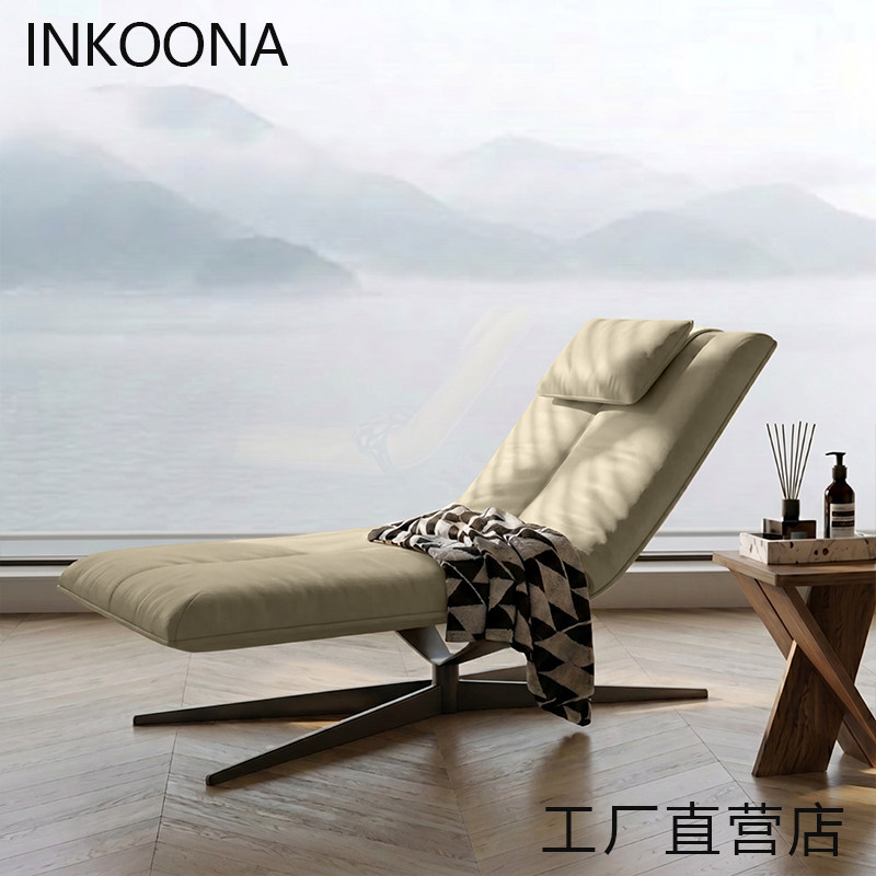 INKOONA躺椅现代简约高档别墅靠背躺舒适久坐家用办公休闲瑜伽椅