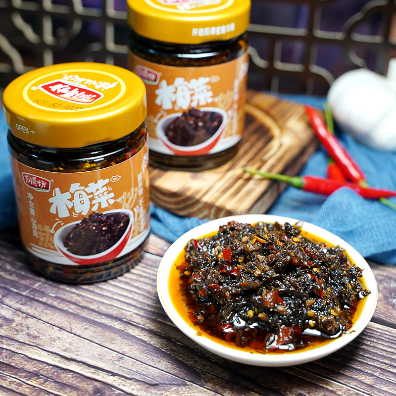 润哥坊梅干菜240g*4瓶湖南特产湘西外婆菜咸菜干泡菜蒸扣肉下饭菜