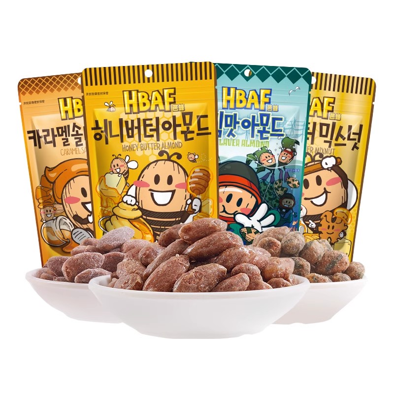 韩国进口网红扁桃仁HBAF/芭蜂