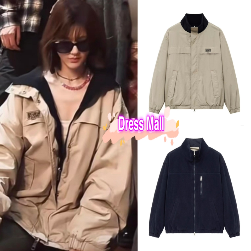 赵露思同款双面穿百搭夹克外套