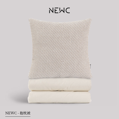新宸优品诧寂风纯棉抱枕被子两用