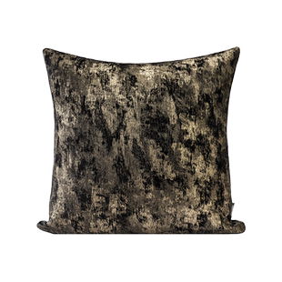 新宸优品 现代轻奢高端丝绒抱枕沙发高级感2024新款黑金烫金靠垫