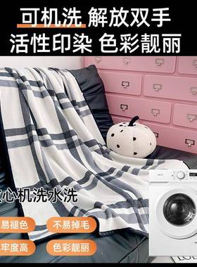 披肩毯多功能加厚单人毛毯绒毯子秋025RT59251新款冬办公室空调午