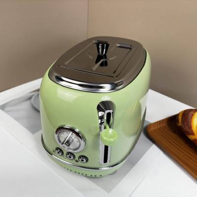 口两片全自动出功能多士炉吐司机用烤面家包早餐机复古多Toaster