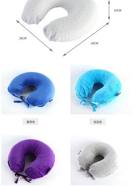 roya颈lLatex泰国进口天然乳223U型护枕飞机公办室旅胶行便捷午睡