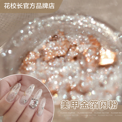【花校长】进口美甲金箔闪粉偏光贝粉网红爆款美甲爆闪偏光梦幻超