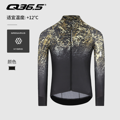 Q36.5骑行服春秋男款薄绒保暖上衣Gregarius Hybrid Alpi Camo