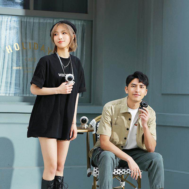 新款直销小风扇挂脖手持懒人迷你无叶太空人小电扇便携挂绳宇航员