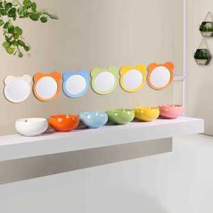 新款直销幼儿园陶瓷彩色洗手盆小号儿童洗脸洗手池台面盆小孩小尺