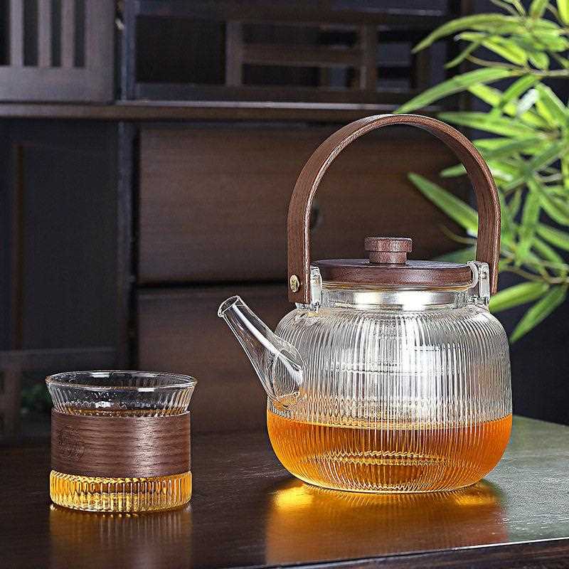 新款直销煮茶壶玻璃耐温家用烧水壶提梁围炉煮茶器可明火电陶炉茶