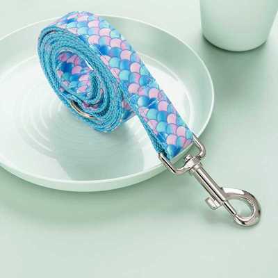 新款直销美人鱼狗狗牵引绳亚马逊宠物出口INS风欧美ins风大型犬8