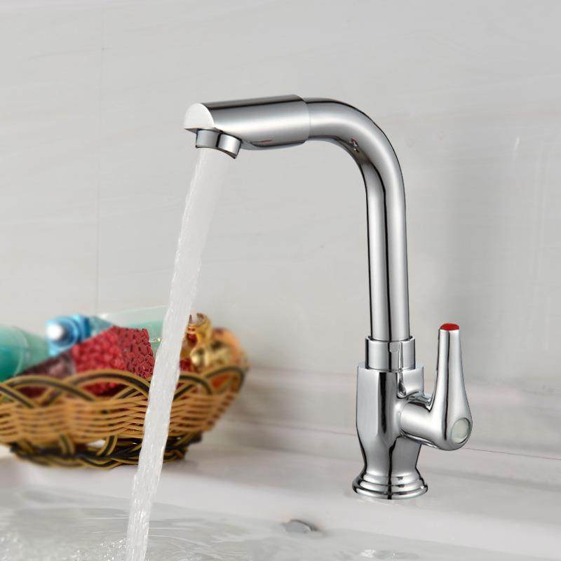 新款直销铜旋转上喷 面盆龙头 厨房龙头 单冷龙头 单水龙头