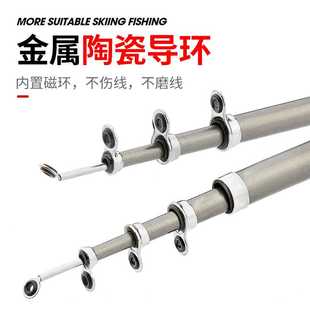 新款直销迷你冰钓竿钢笔竿便携礼品鱼竿pen fishing rod口袋竿儿