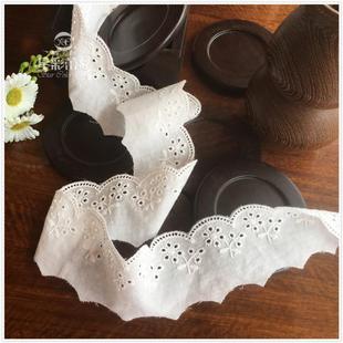 新款 水溶花边现货 直销蕾丝花边辅料diy棉布镂空刺绣花边棉线条码