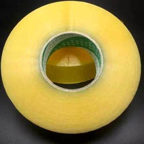 新款直销封箱大卷透明胶带宽4.5cm厚4.5cm打包米黄胶布快递包装胶
