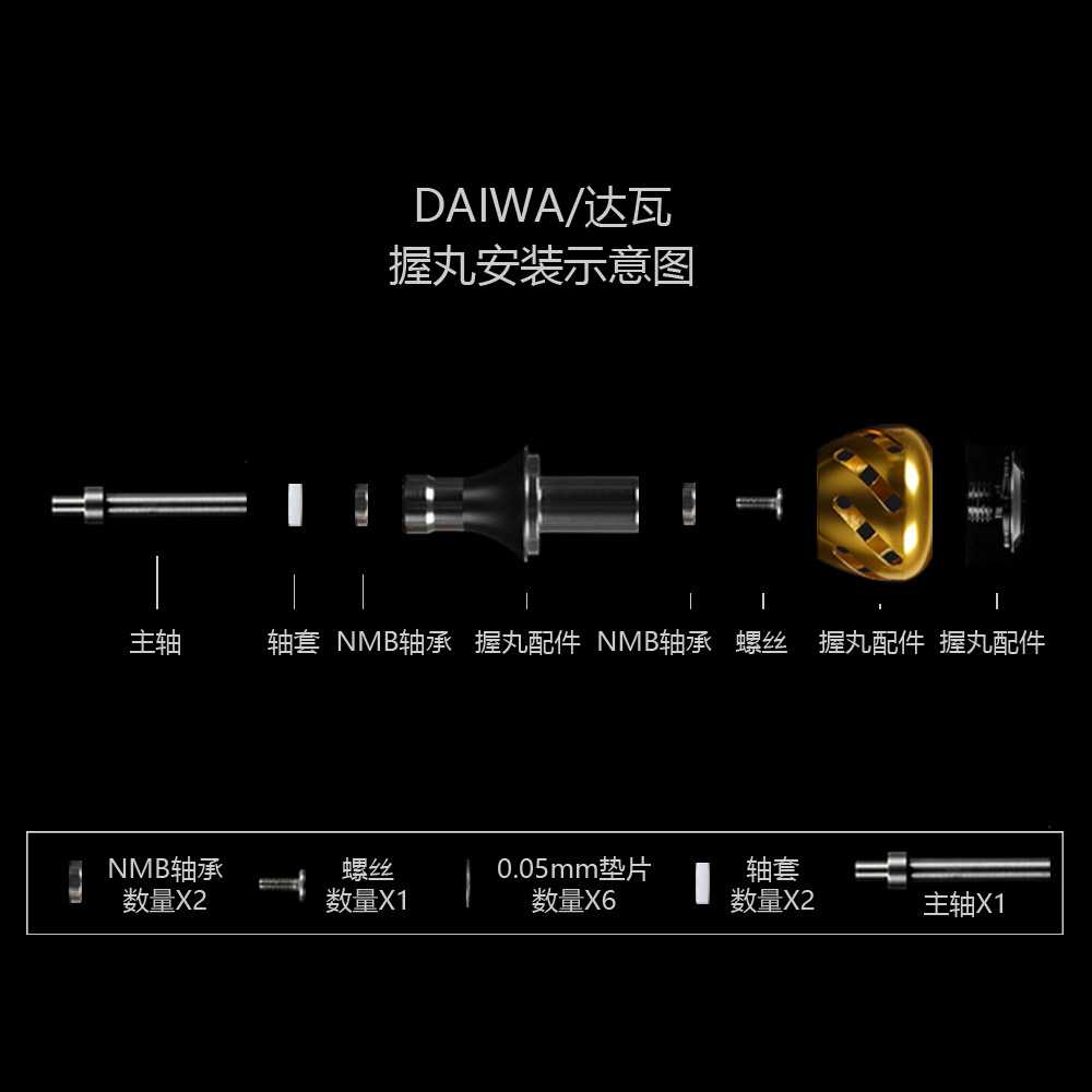新款直销BILLINGS 纺车轮水滴轮路亚全金属握丸鱼线轮握球CNC改装