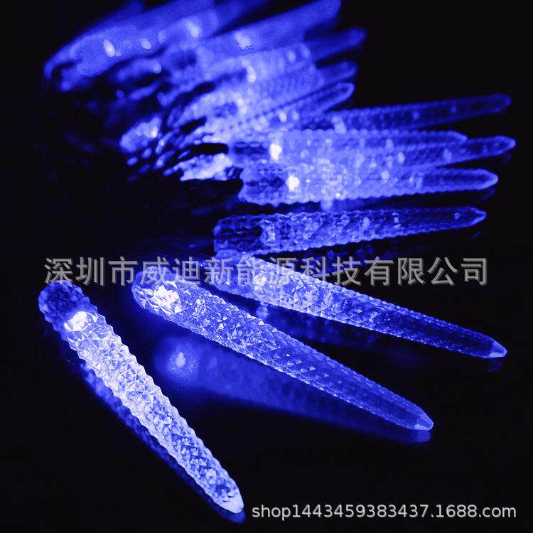 新款直销外贸太阳能30LED玉米圣诞装饰串灯婚庆彩灯庭院户外防水
