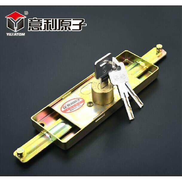 新款直销原子不锈钢卷闸门锁防盗卷帘门锁中间门锁闸门地锁超B级