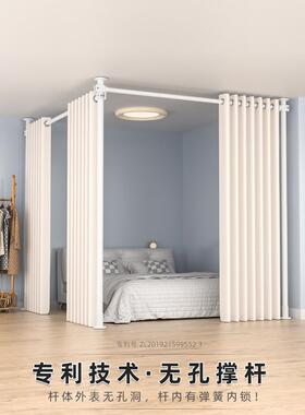 隔断屏风客厅做间立顶天地免打房孔位墙遮挡床GD-001帘美容院出租