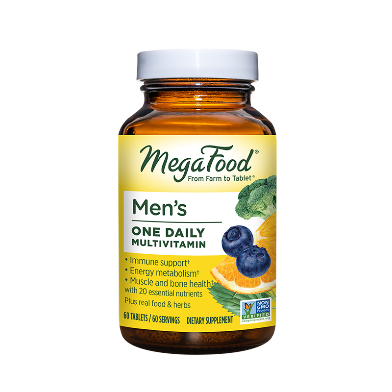 MegaFood进口综合维生素 男士复合维生素 新鲜蔬果多种营养60片