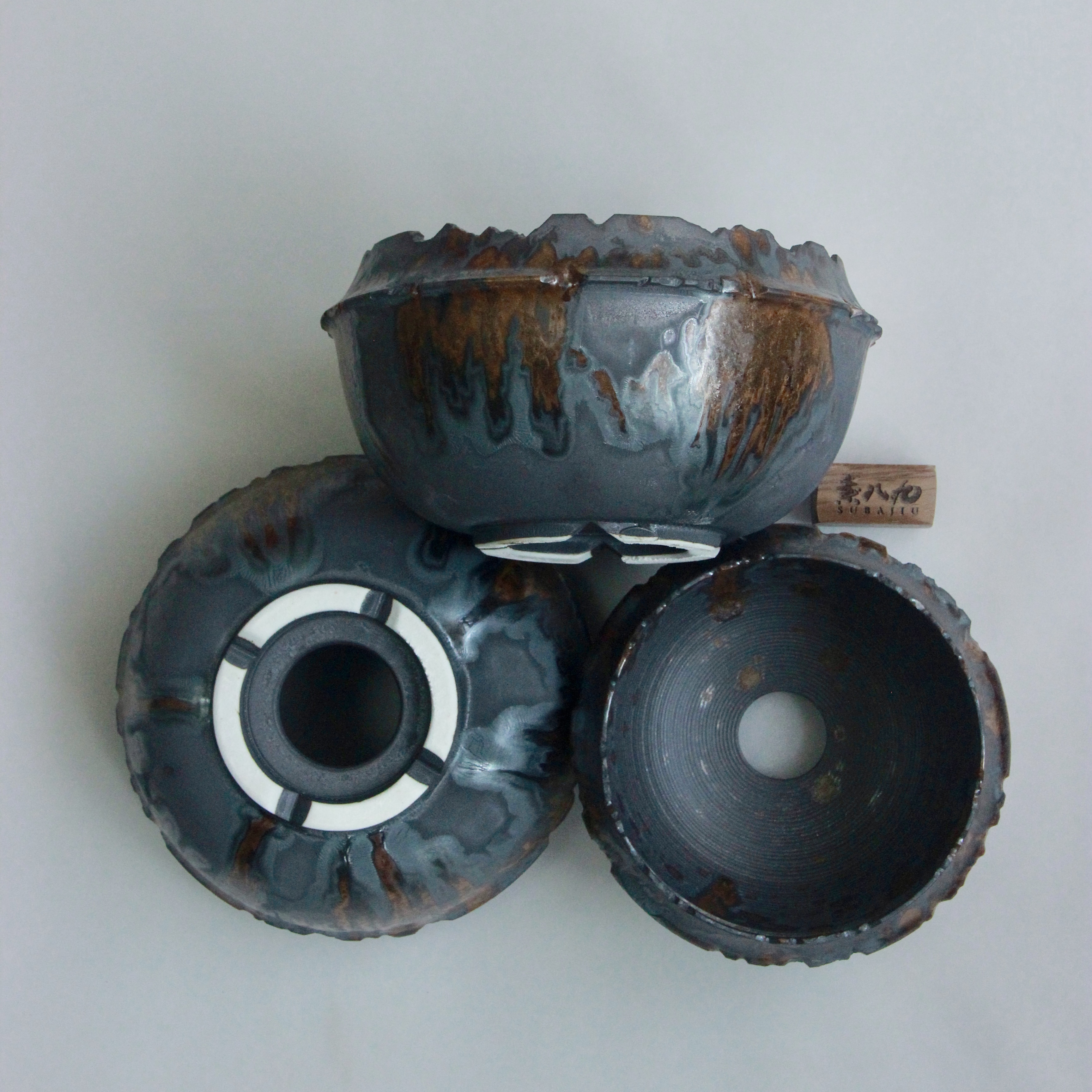 手工陶瓷花盆日式手工花盆