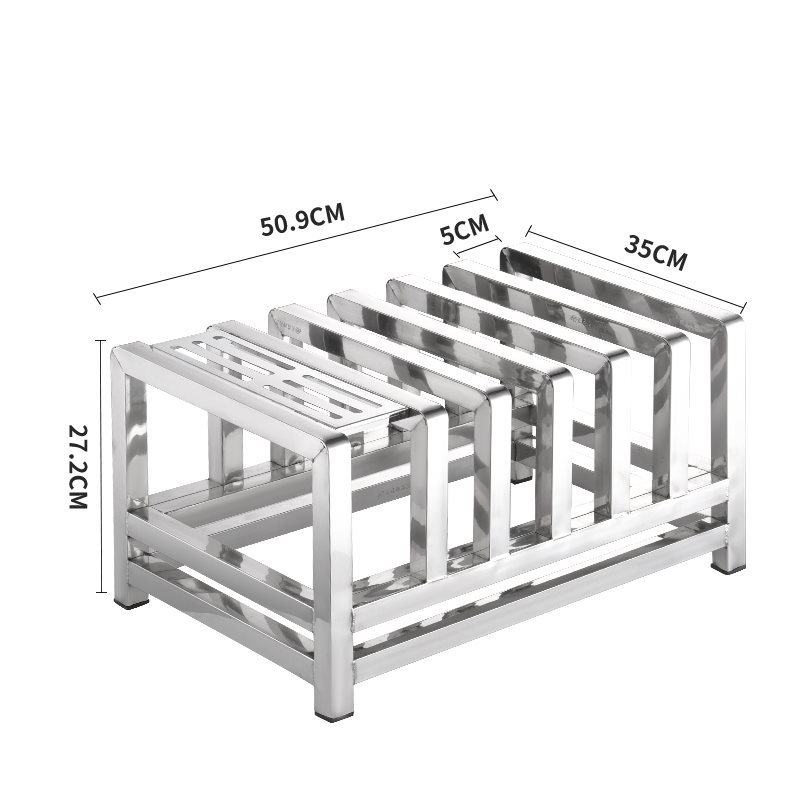 墩放菜支架食堂架刀架304架专用锅盖家用餐厅不锈钢多功能刀板