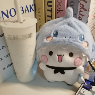 一二布布熊公仔20厘米卡皮巴拉帽子毛绒玩具小猪玩偶娃娃礼物正品