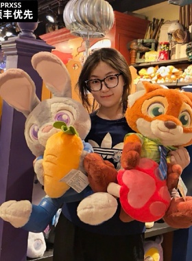 疯狂动物城朱迪狐尼克兔警官毛绒玩偶大号公仔生日礼物送女友闺蜜