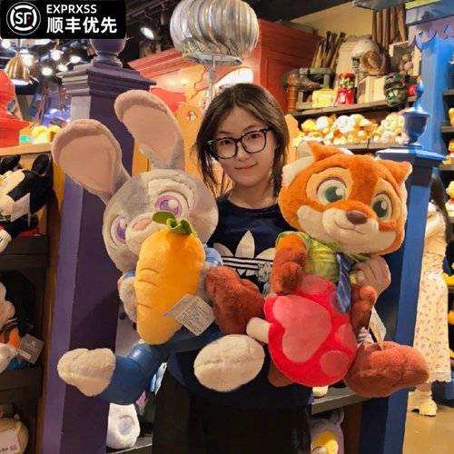 疯狂动物城朱迪狐尼克兔警官毛绒玩偶大号公仔生日礼物送女友闺蜜