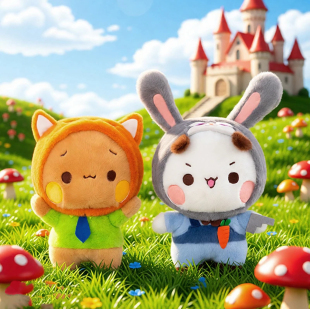 新款一二布布毛绒玩具疯狂动物城系列爆款布娃娃床上陪睡公仔礼物