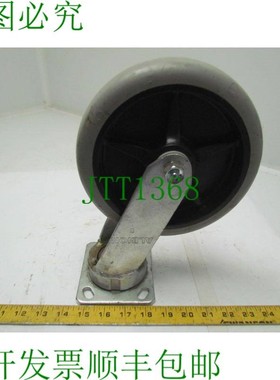 原装供应Albion 8 英寸盘式安装灰色旋转橡胶轮 11-1/2 英寸高轮