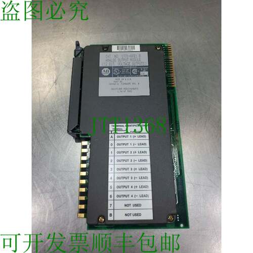 原装供应Allen Bradley 1771-OFE1/B 模拟输出模块,12-BIT。 3D-3
