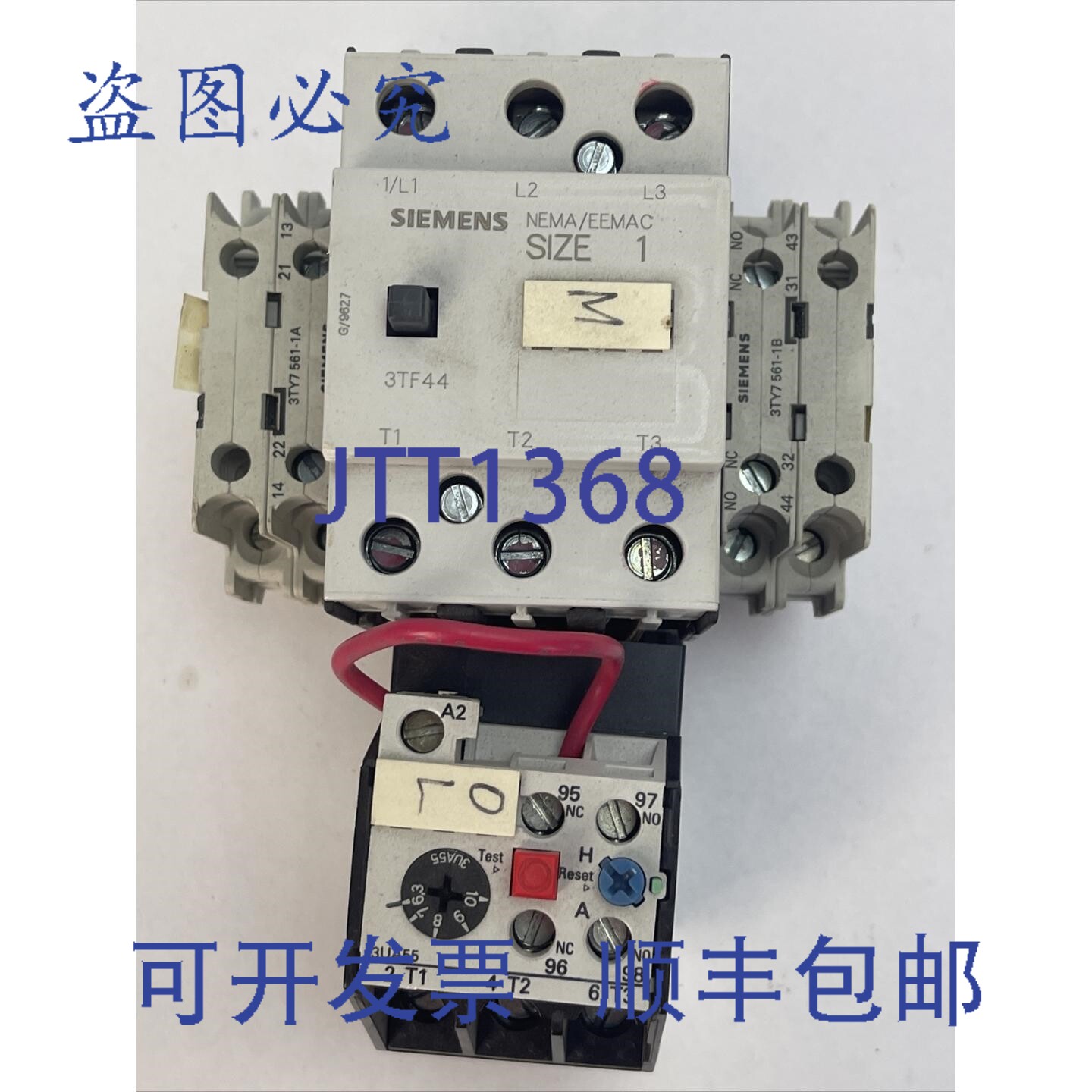 原装供应1 号启动器（3TF4422-0A..1 接触器 600VAC 10 27A 3UA55