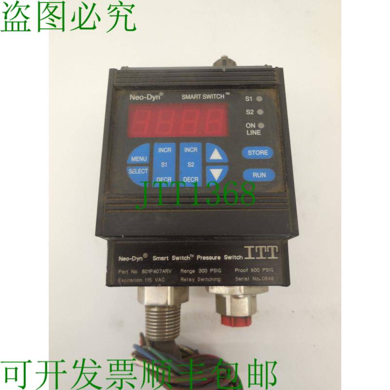 原装供应ITT NEO-DYN 801P407ARV 压力开关