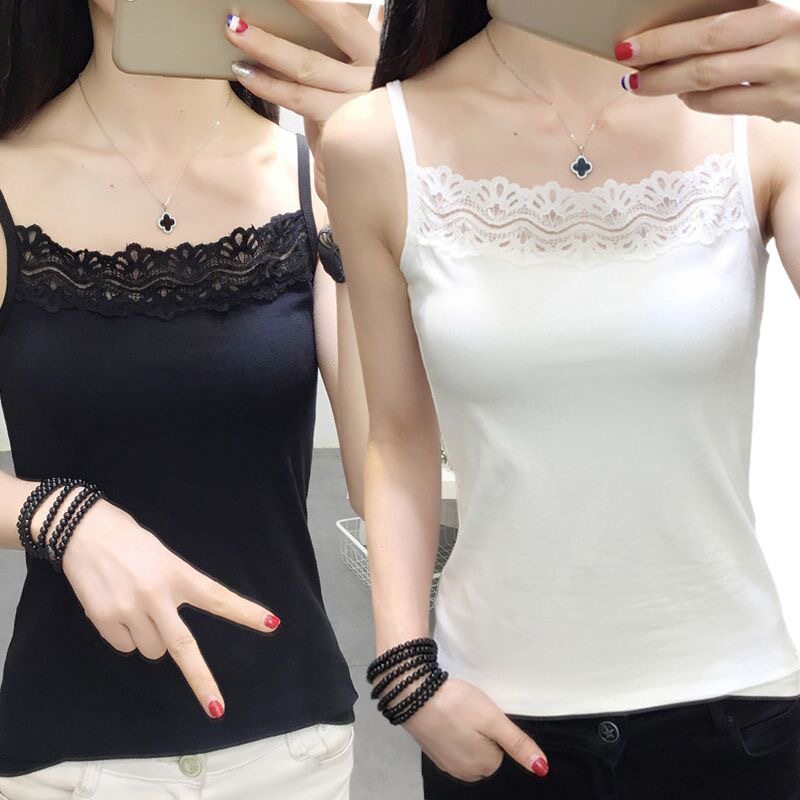 内搭背心秋蕾丝吊带背心女夏季百抹胸