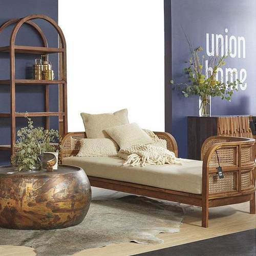 新中式实木藤编沙发组合北欧复古民宿酒店客厅双人三人位卡座家具