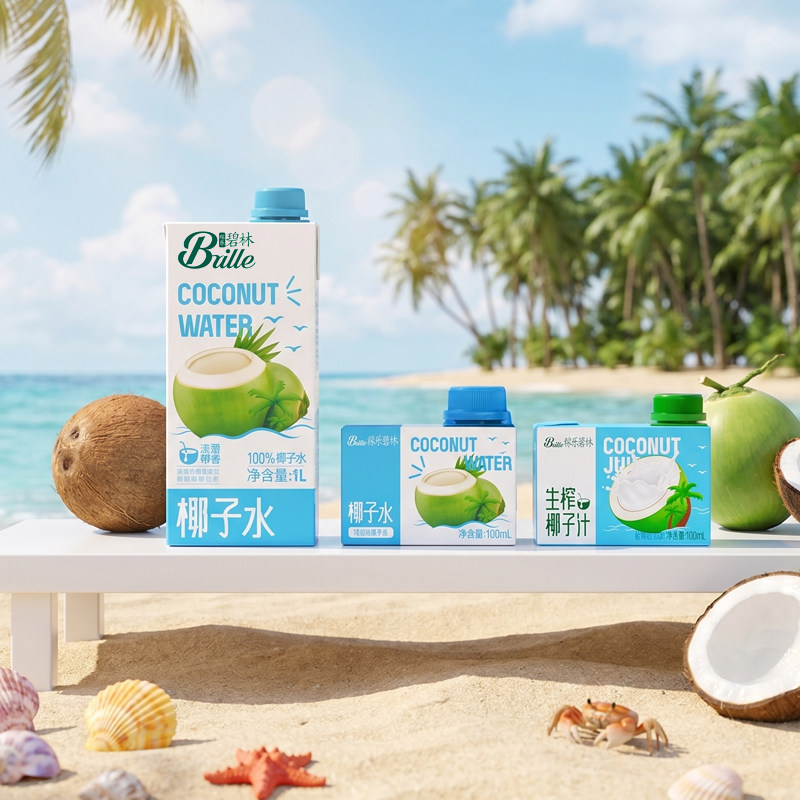 碧林椰子汁100mL*24盒航空椰汁椰子水海南特产生榨椰奶植物蛋白饮