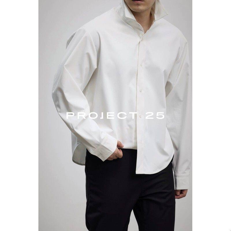 PROJECT 25 日产Solotex防水抗皱微廓短款衬衫运动T恤通勤易打理