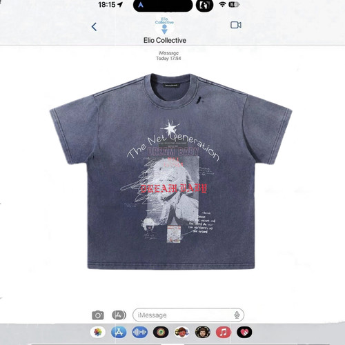 PSYCHO21 梦露VINTAGE摇滚街头复古印花水洗做旧印花短袖Tshirt