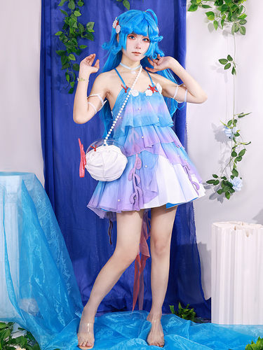 王者荣耀cosplay 美人鱼朵游戏动漫c服女装套装朵莉亚cos