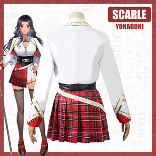 Vtuder虚拟偶像主播cos服Scarle Yonaguni彩虹社EN女cosplay服装