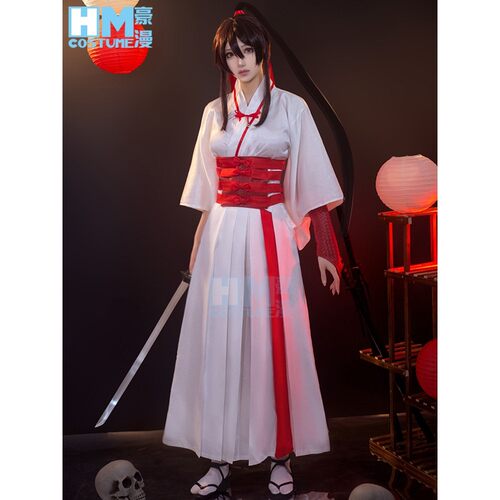 地狱乐cos 佐切cos服 处刑人白色和服制服cosplay服装全套女