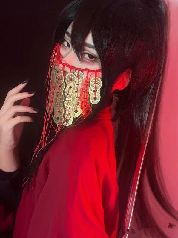 李火旺cos服全套道具铜钱面具衣服假发面罩道诡异仙火子哥cosplay