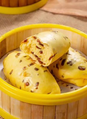 南瓜红豆卷早餐半成品花卷豆沙包窝窝头杂粮馒头手工懒人速食面食