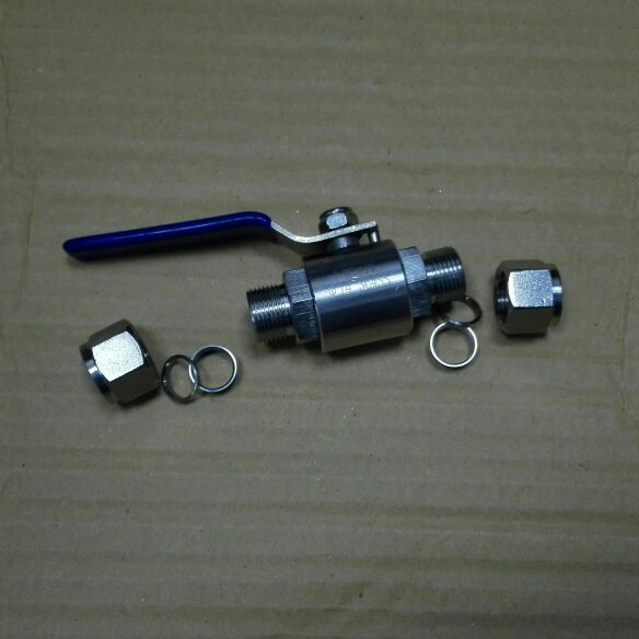 。Φ14mm锈不钢卡套球阀 两边可卡接外径14mm不锈钢管 304材质i.