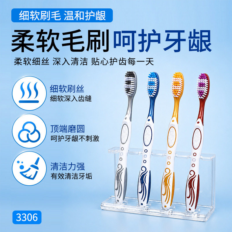 一元店日常用品百货科丽尔成人软毛牙刷货源厂家直售批发清洁健齿
