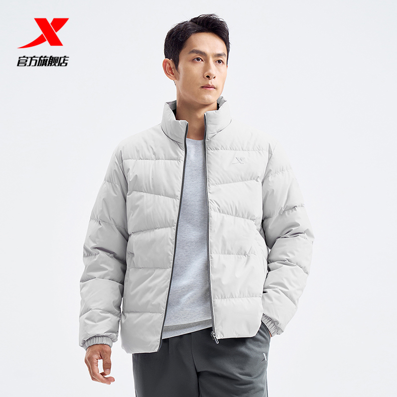 特步冬装轻便保暖羽绒服