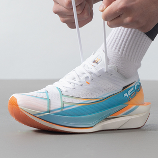 男2025年夏季 特步 跑鞋 160X6.0 缓震防滑耐磨轻便透气马拉 XTEP
