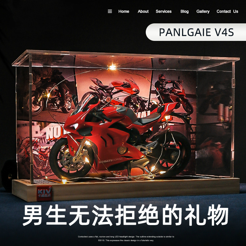 杜卡迪V4S摩托车模型玩具