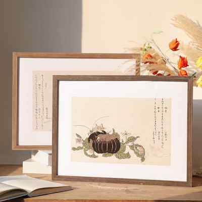 现代简约北欧实木画框装裱木质外框条正方形长方形装饰画相框挂墙